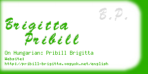 brigitta pribill business card
